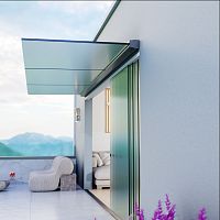 Door canopy LIBRA 2.0steelglassflat
