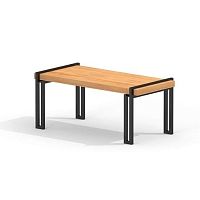 Outdoor table THOR contemporaryoaksteel base
