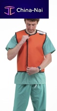 X-ray protective apron front protectionrear protectionside protection