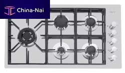 Gas cooktop S4000.5F.E.QUADRA COMPATTA.FT - 7257 0325 burnerbuilt-inwith knobs