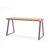 Contemporary table Amagerlarchpowder-coated steel baserectangular