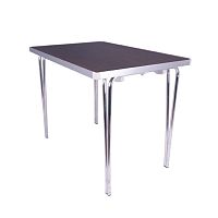 Contemporary table ECONOMY laminateplasticaluminum base