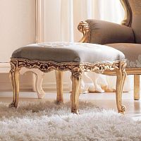 Classic footrest GEMMAfabricleatherbeech