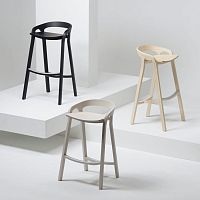 Contemporary bar chair SHE SAIDindoorfabricash base