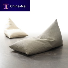 Contemporary bean bag MINI MYcottonpaper yarnwith removable cover