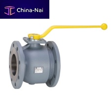 Shut-off valve floating ballleverfor gas