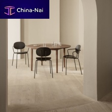 Contemporary dining chair PIET HEINindoorwoolleather