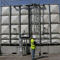 Water storage tank GRPsectionalpolyurethanesteel