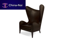 Contemporary armchair HAPPINESSleatherwing