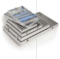 Stainless steel instrument tray