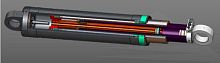Hydraulic cylinder telescopicdouble-actingstandard