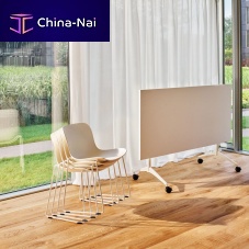 Contemporary table REVI laminatemelaminemetal base