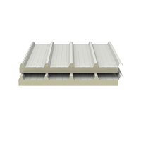 Pitched roofing panel ISOGRECATAaluminumpolyurethanesheet metal