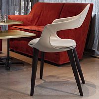 Contemporary chair FRENCHKISSindoorleatherfelt