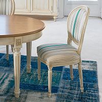 Traditional chair NORMAwoodenupholsteredmedallion