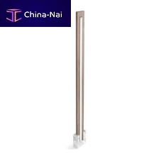 Contemporary light column Toast walnutLEDindoor