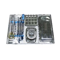 Dental implant surgery instrument kit sterile