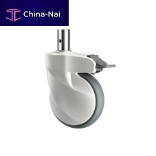 Hospital bed wheel E201D-Ywith brakestainless steel