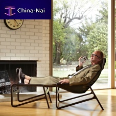 Contemporary lounge chair TOROleatherbeechsolid wood