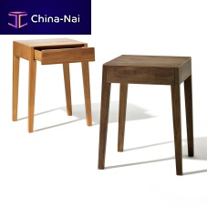 Contemporary bedside table THEOoakwalnutsolid wood