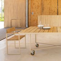 Contemporary chair VINEYARD outdoorindoorwooden