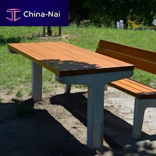 Contemporary table BETLwoodenmetal baserectangular
