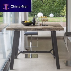 Contemporary table PICK-UPmelaminemetal baserectangular