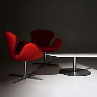 Contemporary armchair EMOJI - 2Jfabricsynthetic leatherupholstered