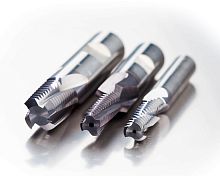Solid carbide milling cutter threadfor plasticswith cylindrical shank