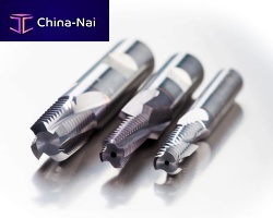 Solid carbide milling cutter threadfor plasticswith cylindrical shank