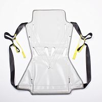 Patient lift sling-seat PVCtoiletwith head support