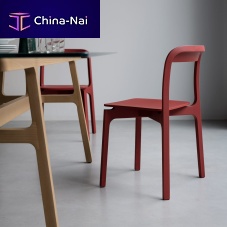 Contemporary chair Contornaindoorfabricsynthetic leather