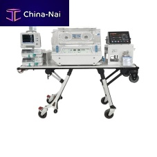 Neonatal transport incubator HB2000on casterselectricwith 4 operating windows