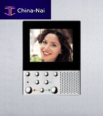 Metal video door intercom PORTIER VIDEOinteriorwith color screenhands-free