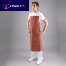Unisex medical apron AP14Cwaterproofwhitered