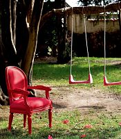 New Baroque design chair MINI CR/606woodenchild'smedallion
