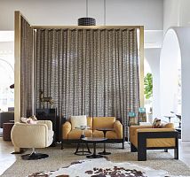 Contemporary sofa BASTIANOfabricleatherred