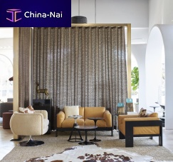 Contemporary sofa BASTIANOfabricleatherred