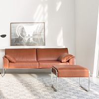 Contemporary footrest BELLINOfabricleather