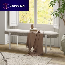 Contemporary bench Lenafabricmetalwithout backrest