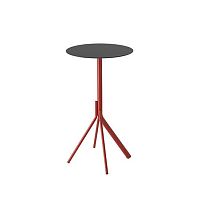 Contemporary high bar table Main 1125steelsteel baseround