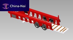 2-axle trailer towedconstructionfor concrete