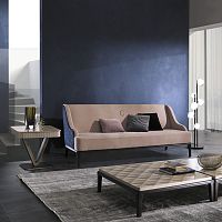 Traditional sofa DI45 SQUAREfabricleather2-person