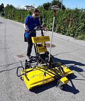 Underground pipe ground penetrating radar