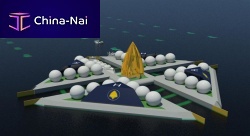 20 - 50 MW hydroelectric power plant turbinefloating