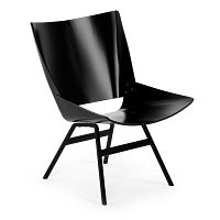 Scandinavian design chair SHELL LOUNGE indoormolded plywoodmetal base