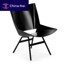Scandinavian design chair SHELL LOUNGE indoormolded plywoodmetal base