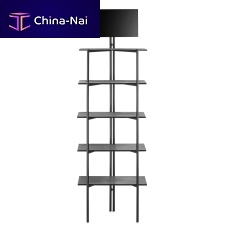 Beauty product display rack Expo Crunchfor magazines and newspaperswoodenpainted metal