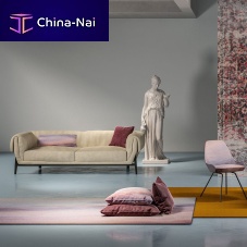Contemporary sofa Fenicefabricgreengray