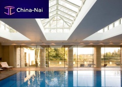 Aluminum glass roof POOL HOUSES